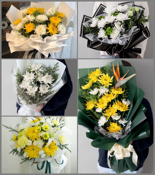 山东青岛平度市店子镇小青杨村白事花束代送